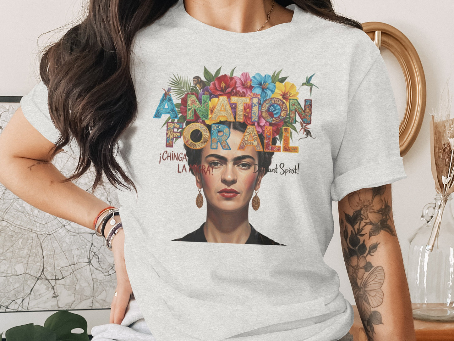 A Nation For All Chingonas Empowerment T-shirt