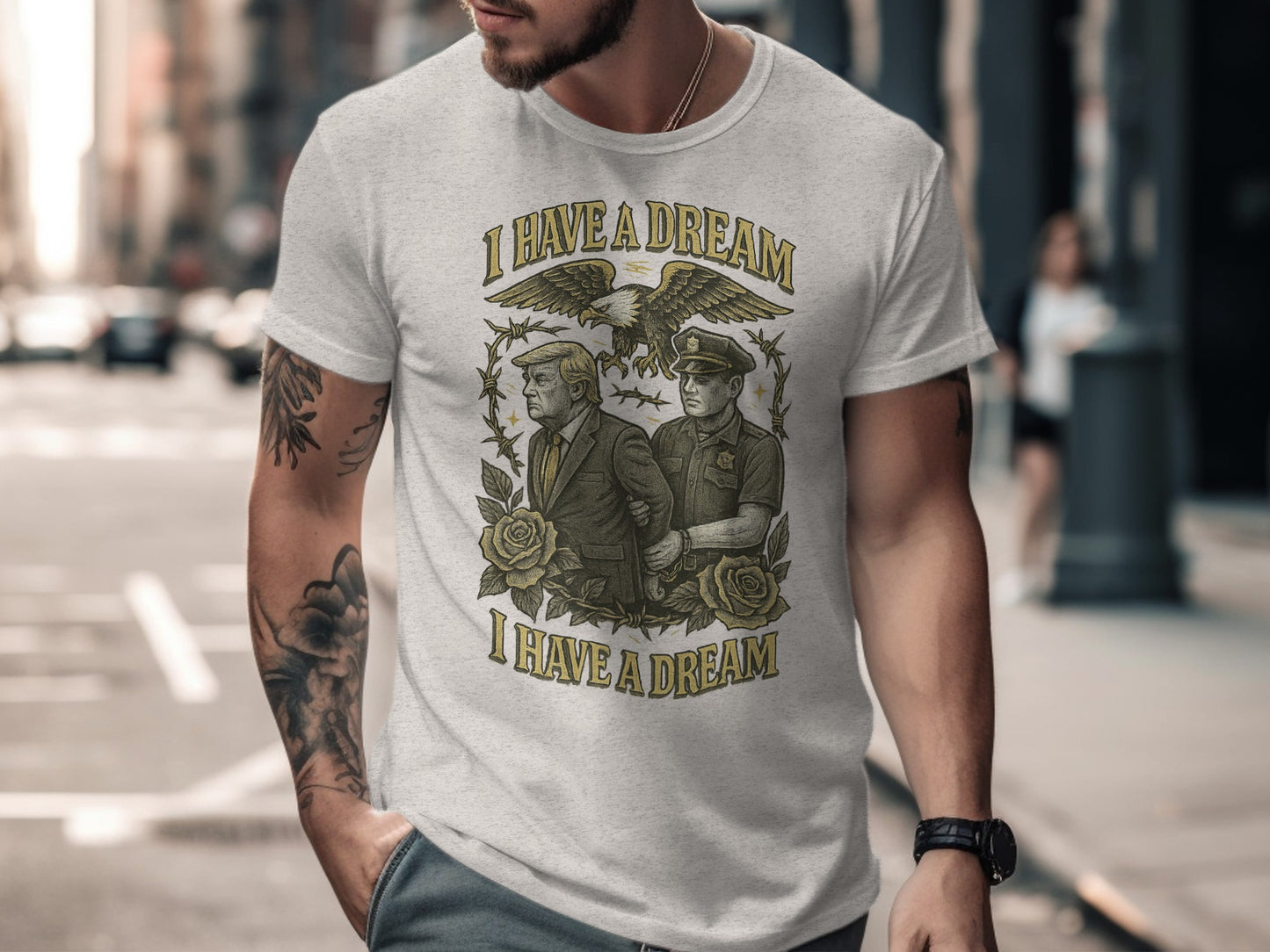 I Have a Dream Graphic White Shirt Product