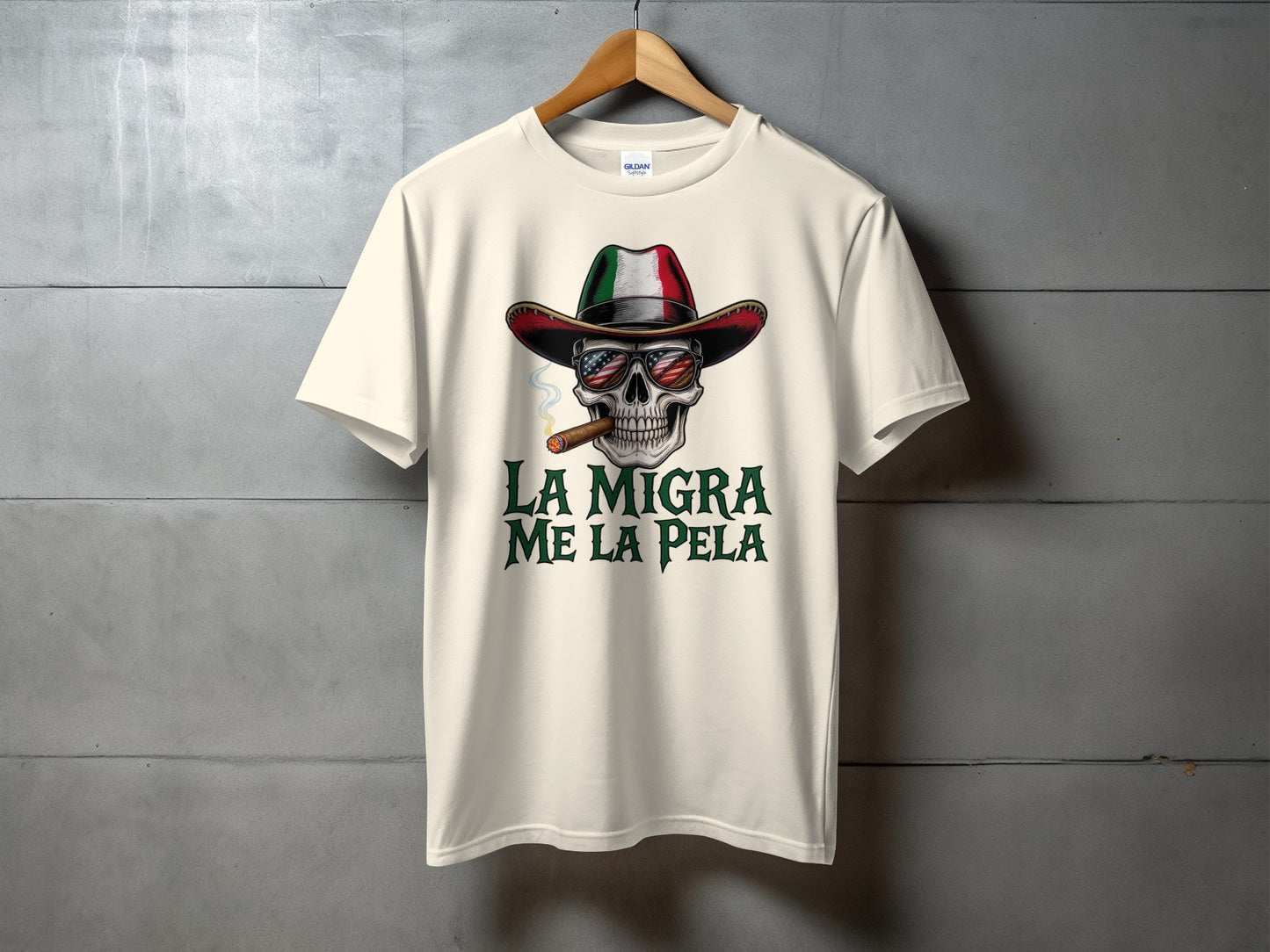 La Migra Me La Pela Graphic T-Shirt product type