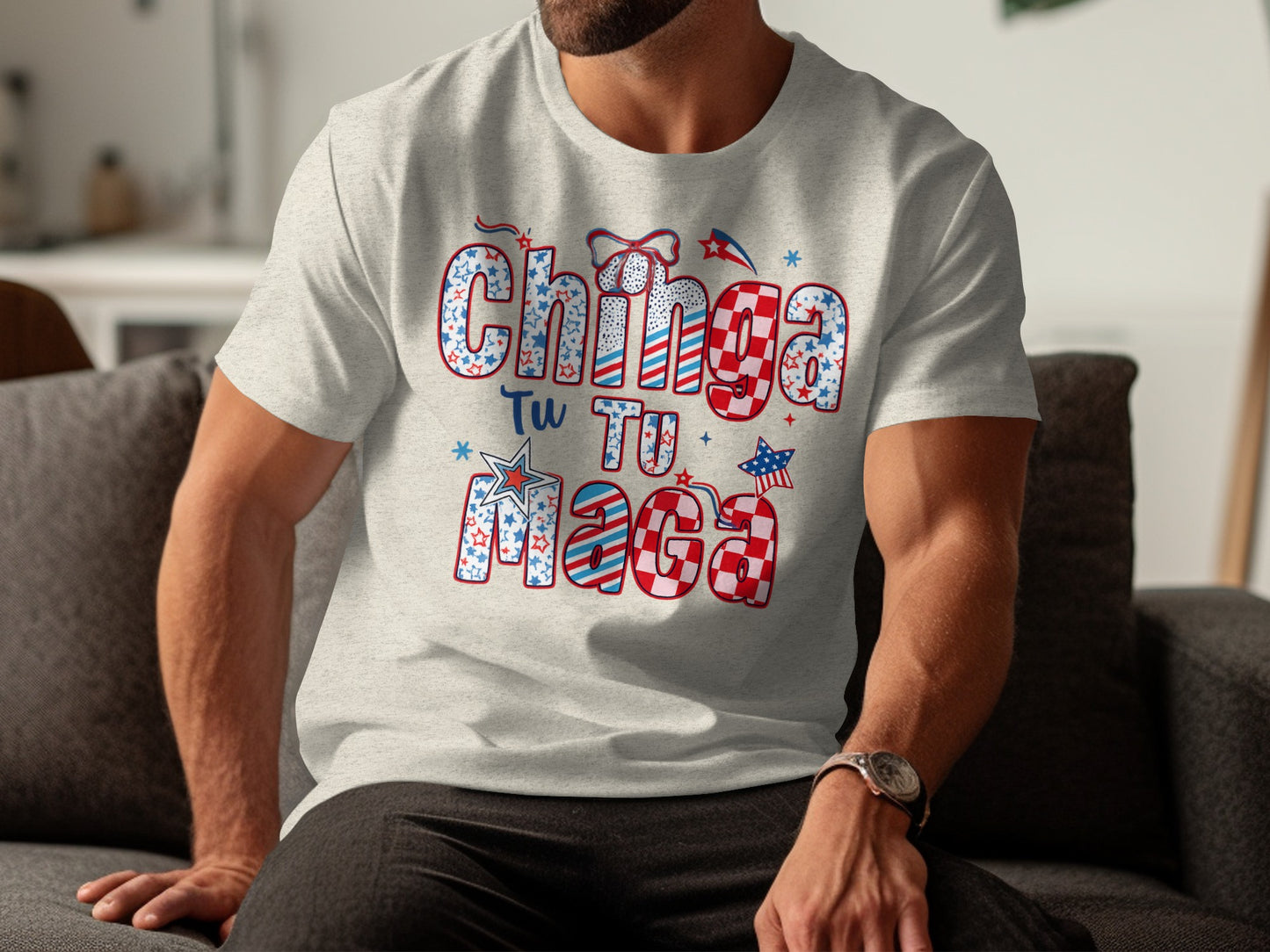 Chinga Tu Maga Patriotic Graphic Tee product