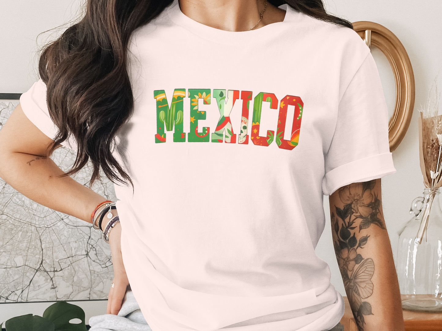 Colorful Mexico Graphic Design T-shirt product