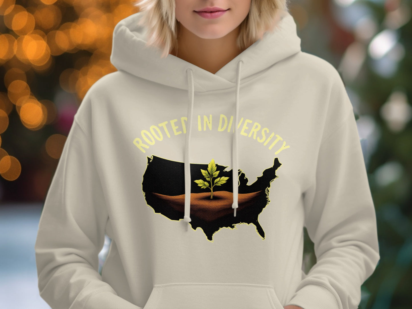 Rooted in Diversity Map Design Hoodie product type