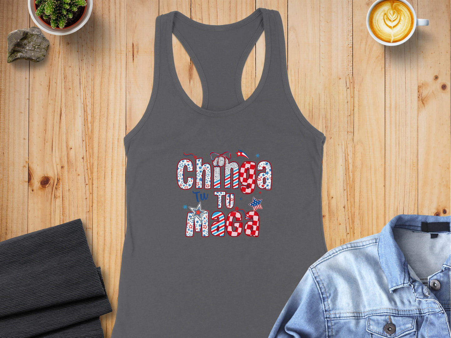 Chinga Tu Maga Graphic Women's Tank Top product type