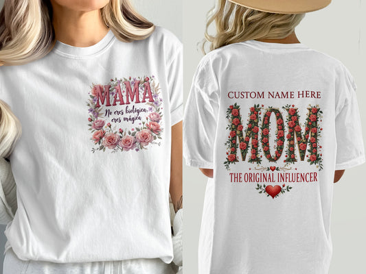 Custom Mother's Day Floral Design T-Shirt product