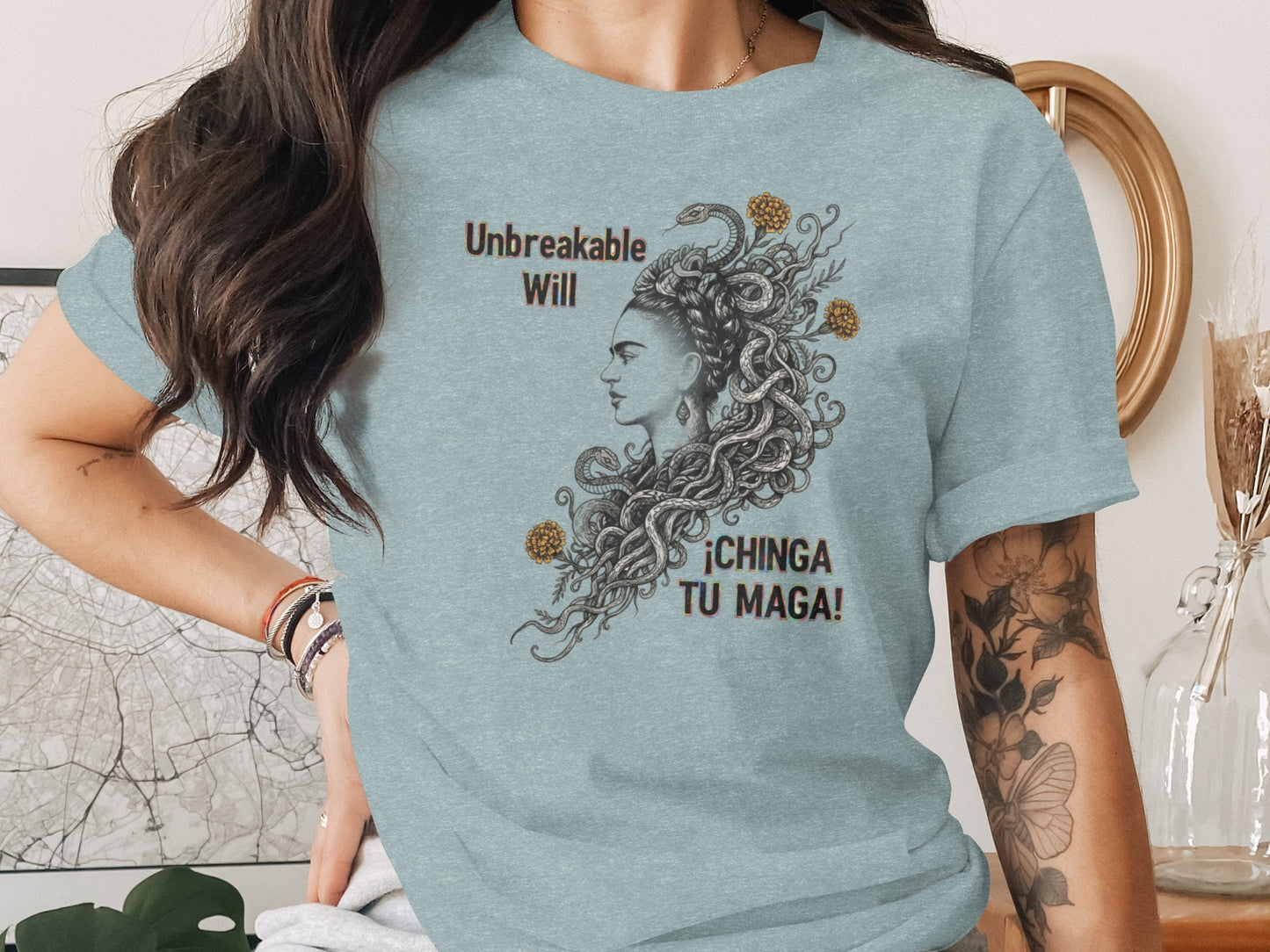 Unbreakable Will Chinga Tu Maga Graphic Tee product