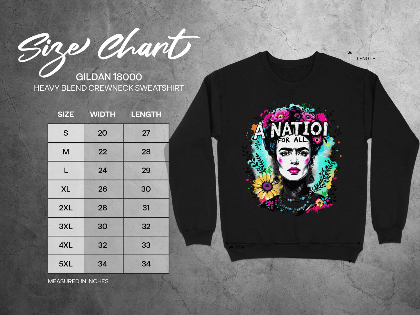 A Nation for All Graphic Heavy Blend Sweatshirt