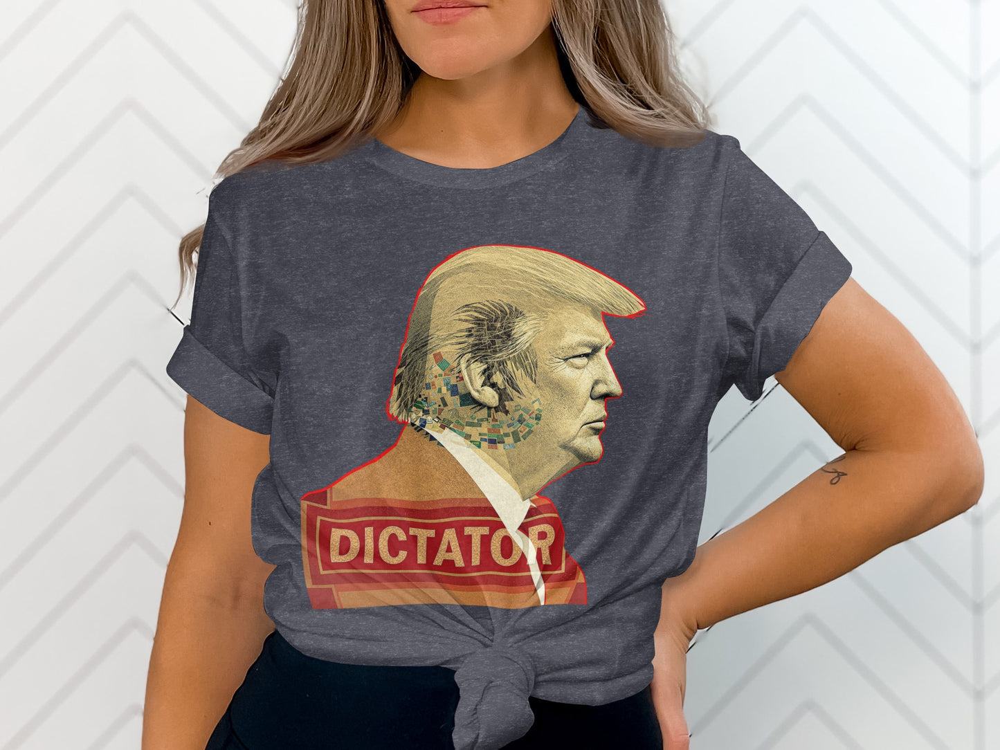 Dictator Graphic Detailed Design T Shirt product
