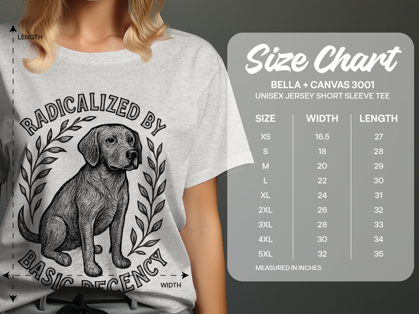 Radicalized By Basic Decency Unisex Tee product