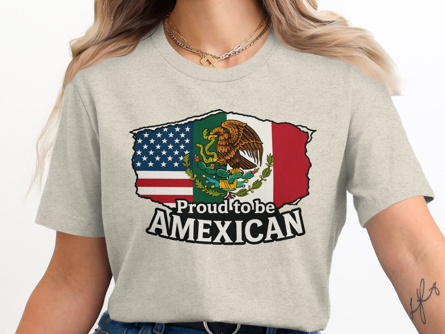 Proud to Be AMEXICAN Graphic Tee Shirt product type