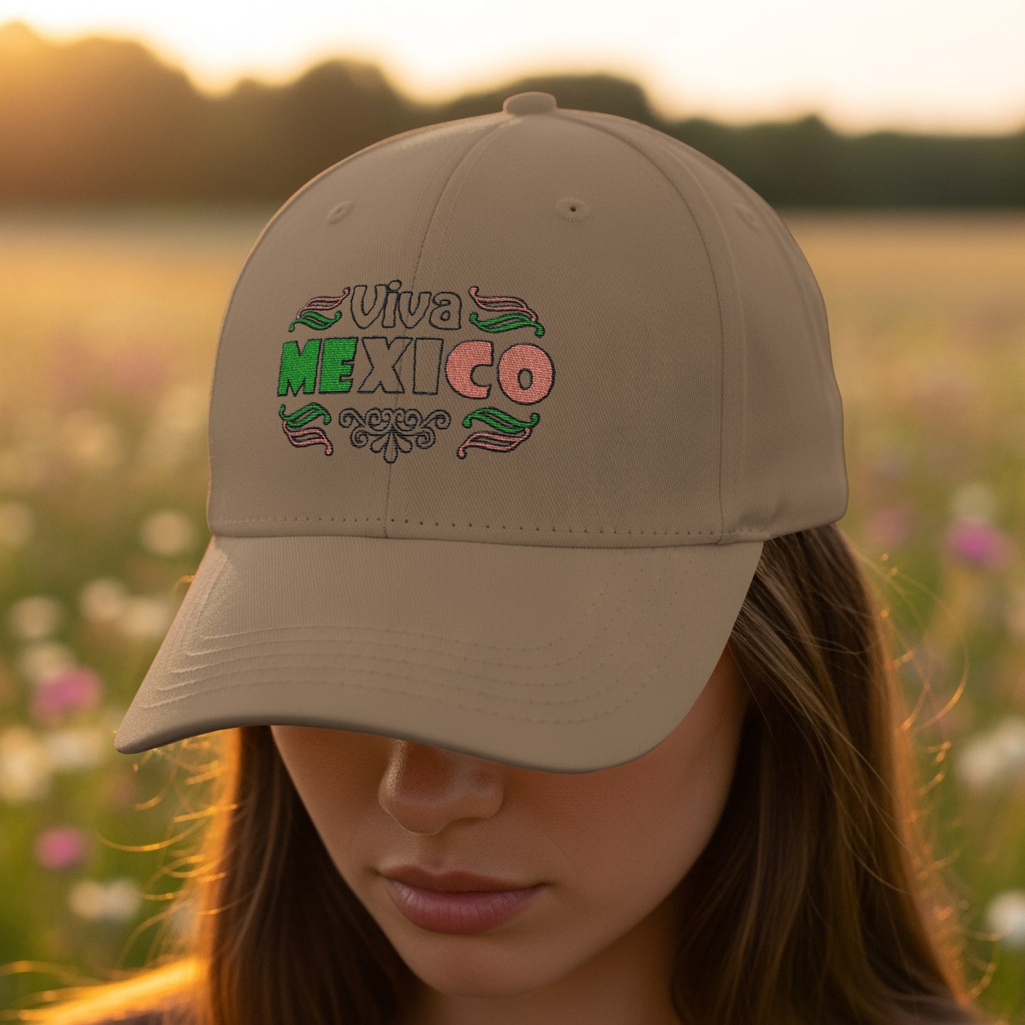 Viva Mexico Embroidered Baseball Cap product type