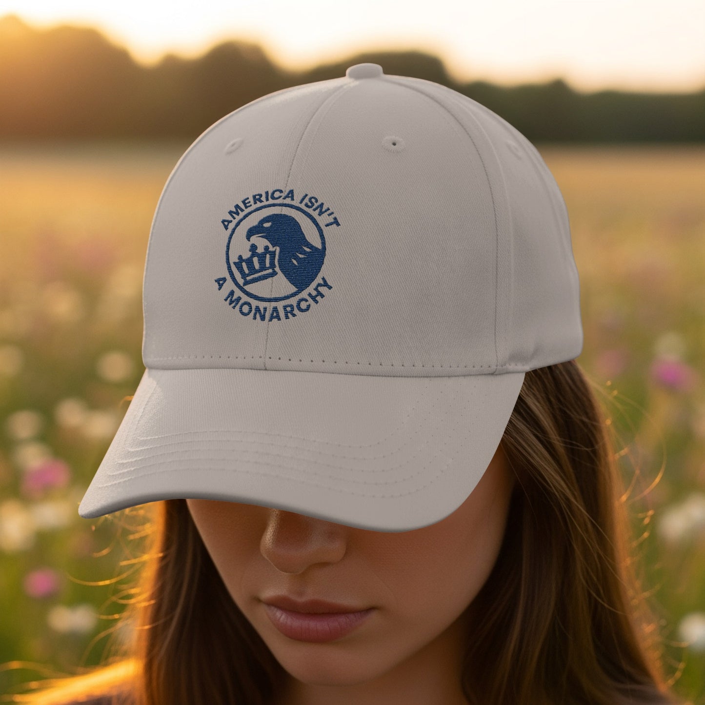 America Isn't a Monarchy Blue Crown Hat product