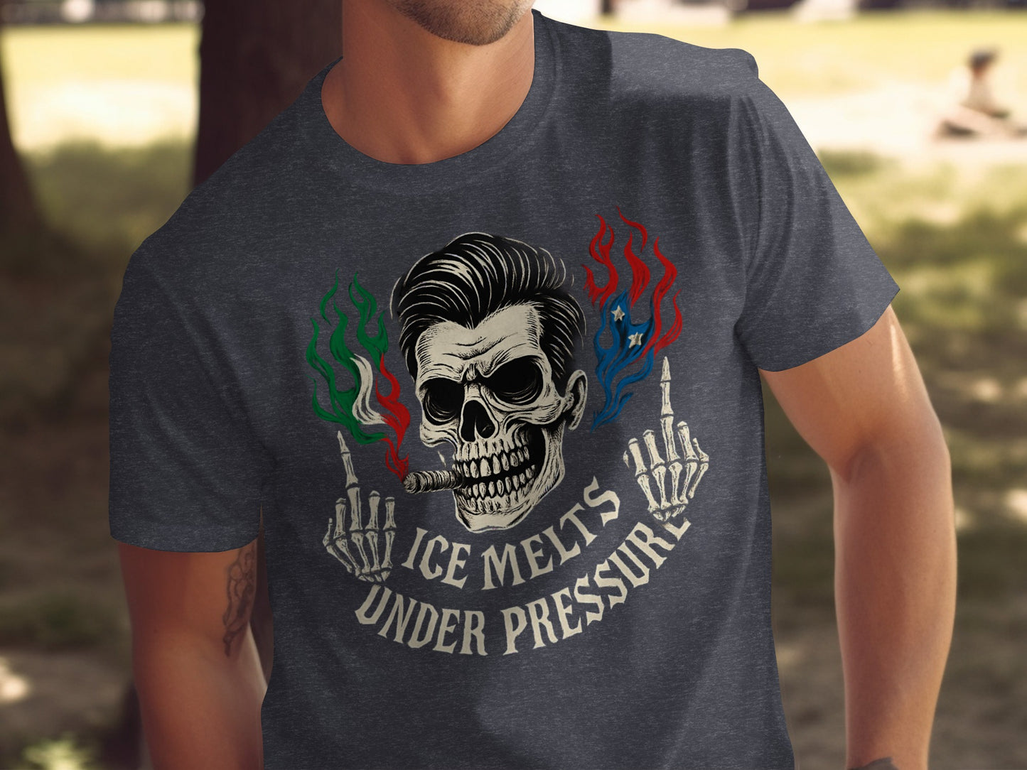 Bold Skeleton Graphic Statement T-Shirt product