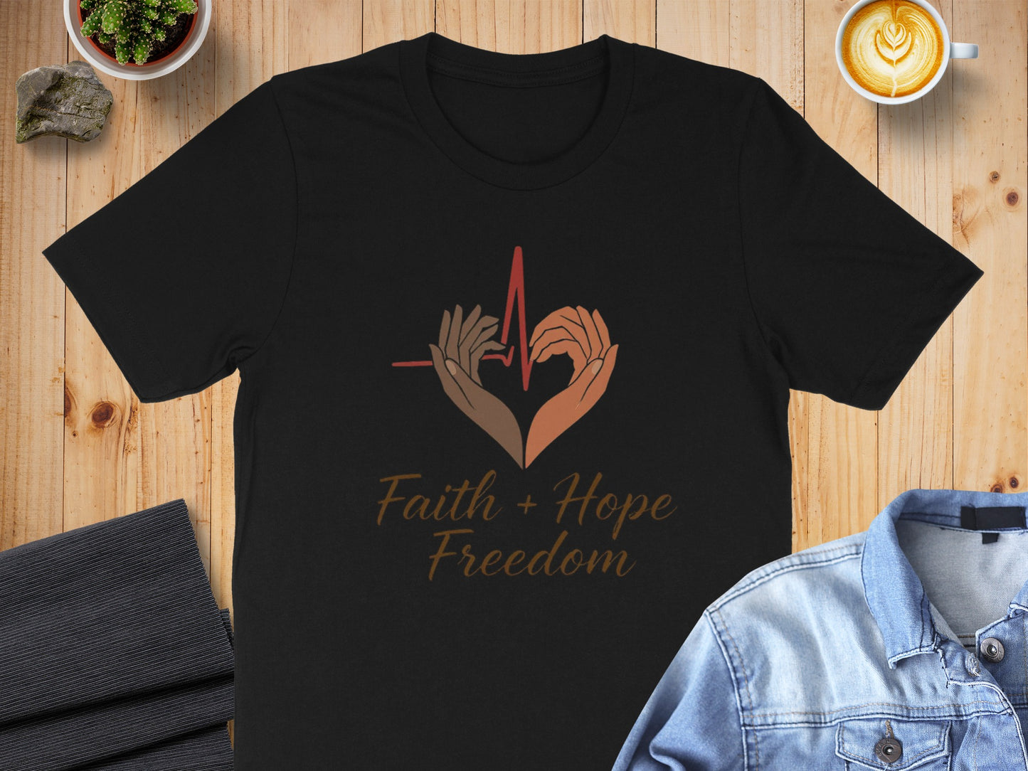 Faith Hope Freedom Graphic T-Shirt Product Type