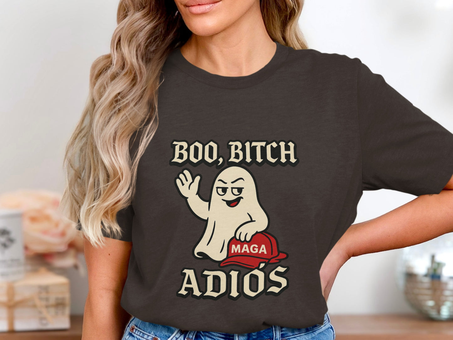 Boo Bitch Adiós MAGA Ghost Graphic Shirt product type