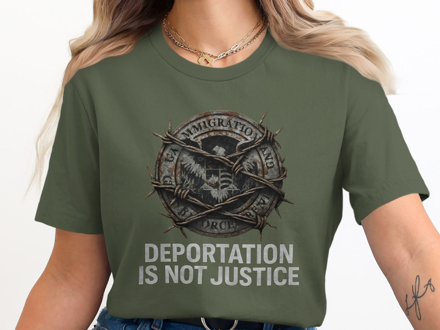 Deportation Is Not Justice Graphic Tee product