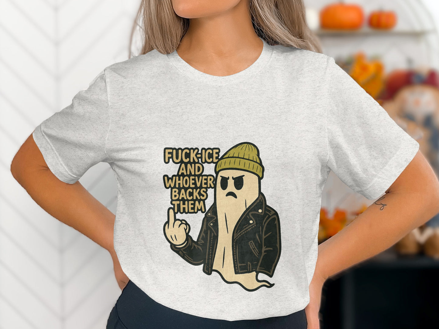 Fuck Ice And Whoever Backs Them T-shirt product