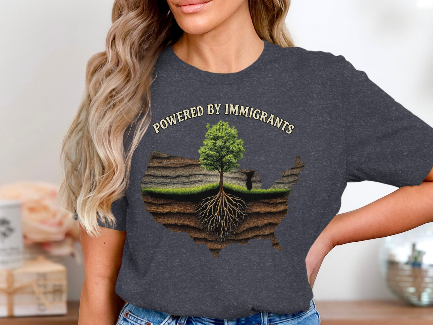 Powered By Immigrants Graphic T-shirt product