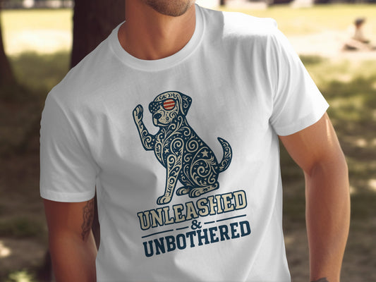 Unleashed and Unbothered Dog Graphic T-Shirt product type