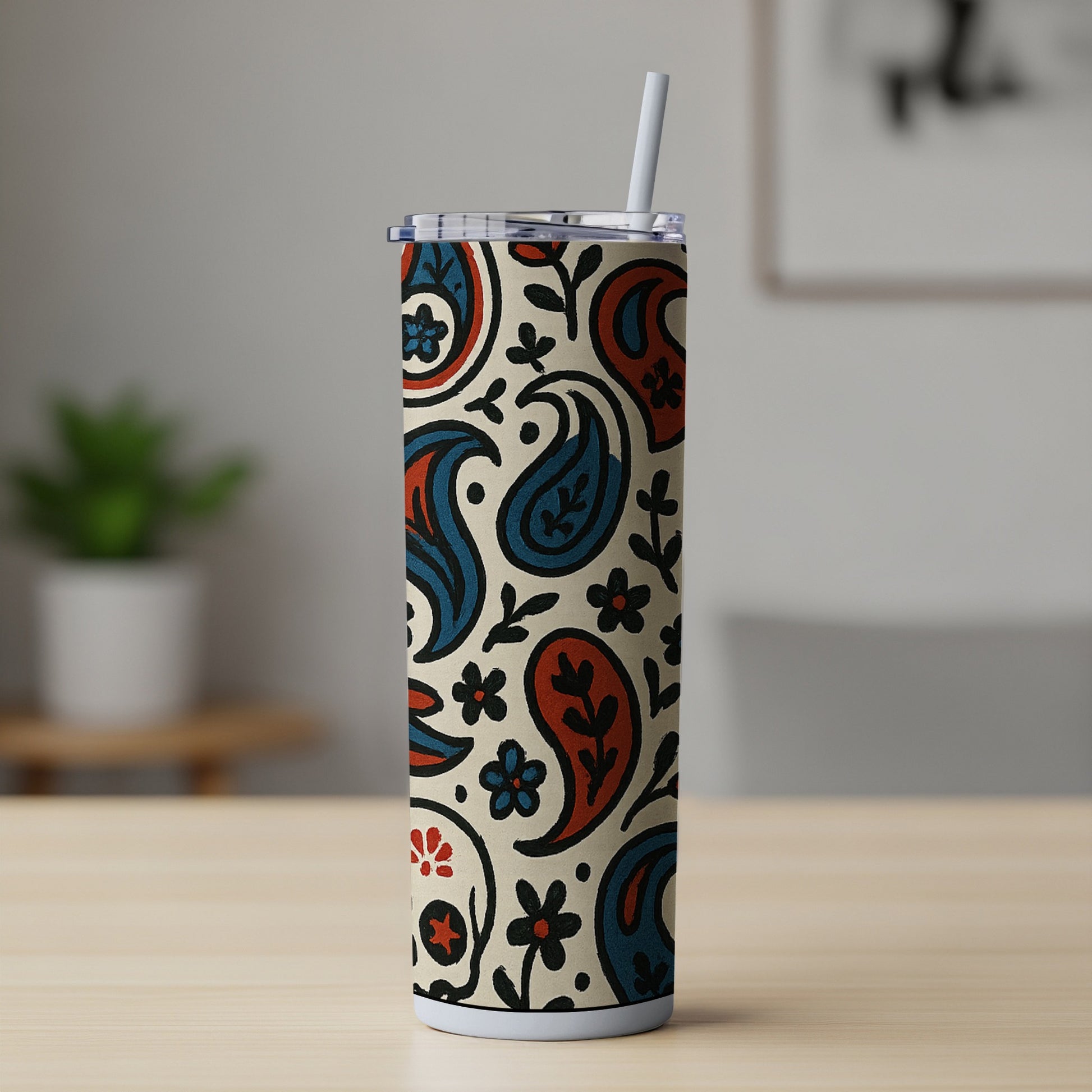 Floral Paisley Printed Tumbler for Everyday Use product