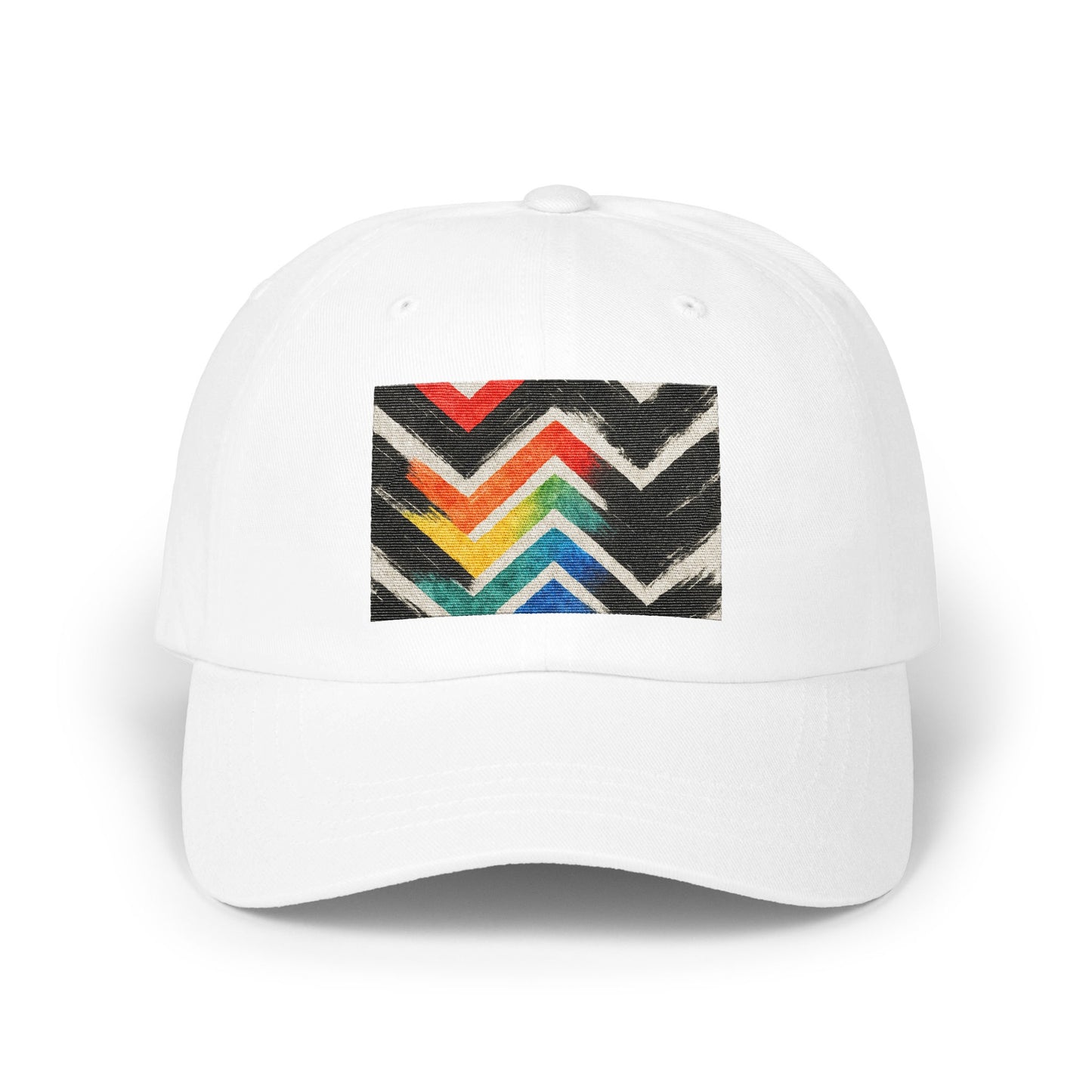 Colorful Chevron Pattern White Hat product