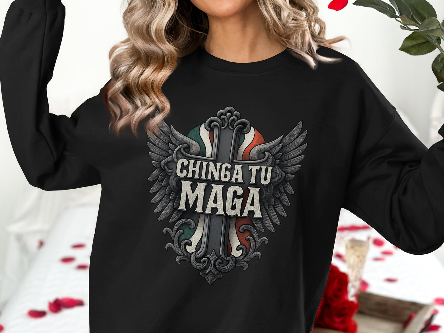 Stylish Chinga Tu Maga Graphic Printed Shirt product