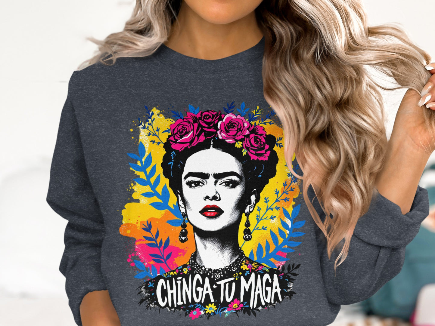 Chinga Tu Maga with Artistic Design Sweatshirt product