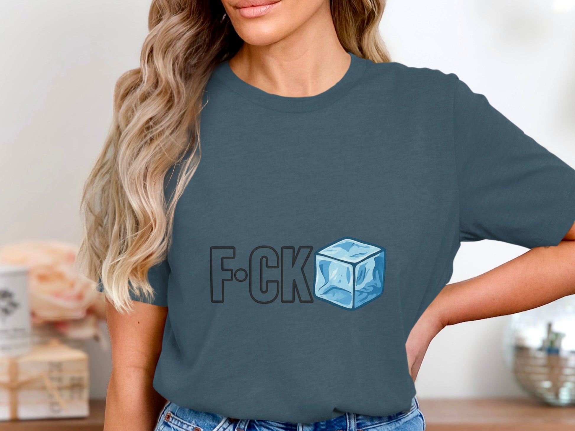 F-CK Ice Cube Design Graphic Printed T-shirt product