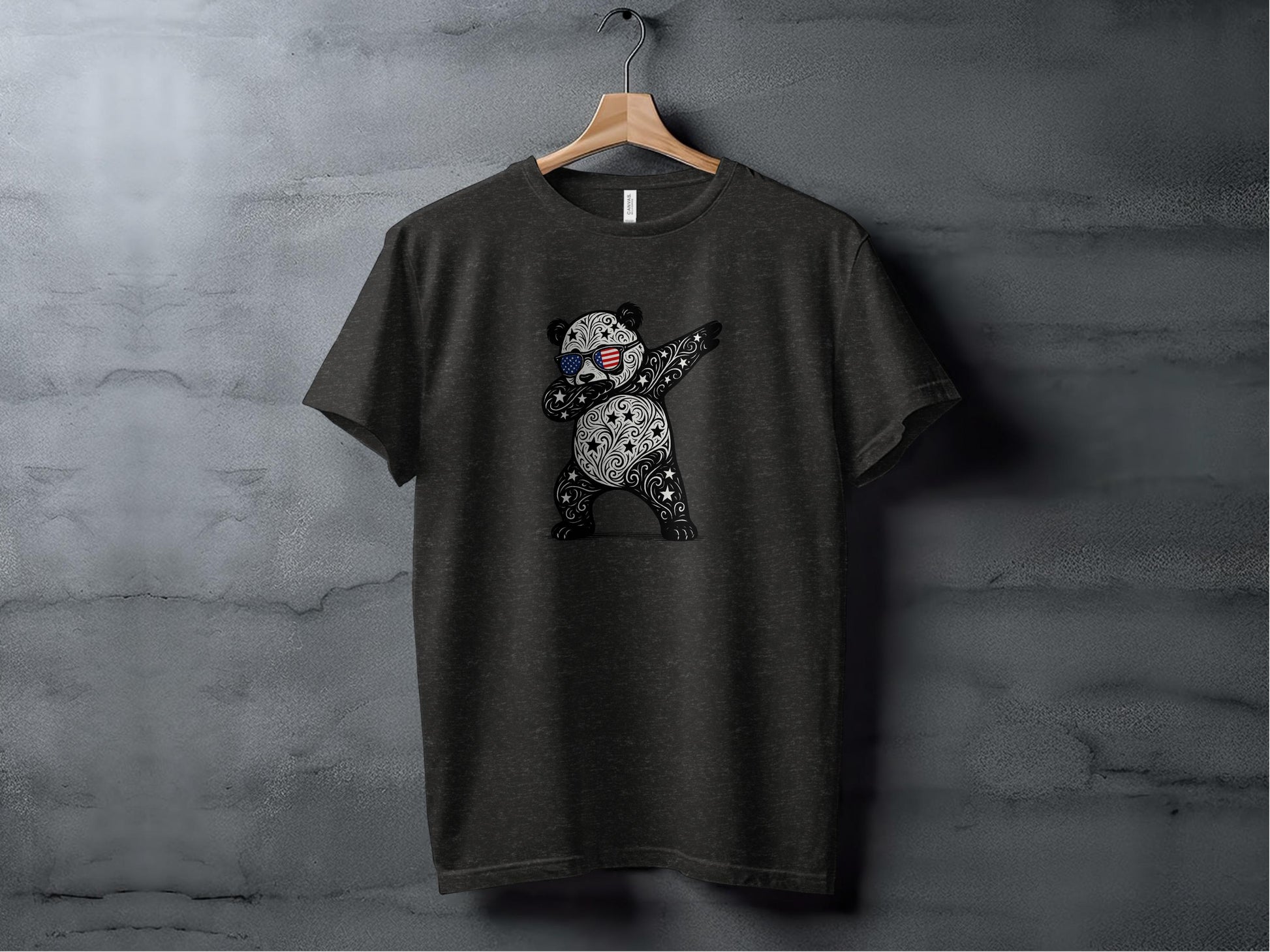 Dancing Bear Printed T-Shirt Unique Design product type