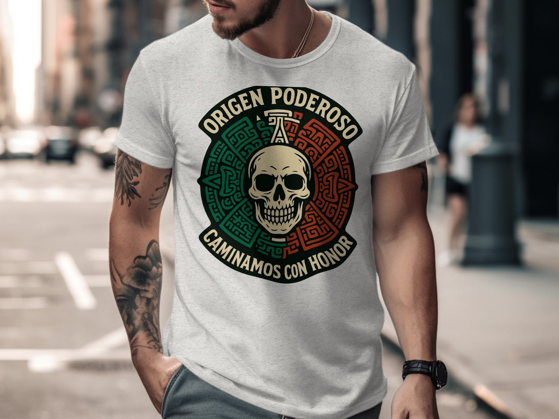 Origen Poderoso Caminamos Con Honor Skull Shirt product