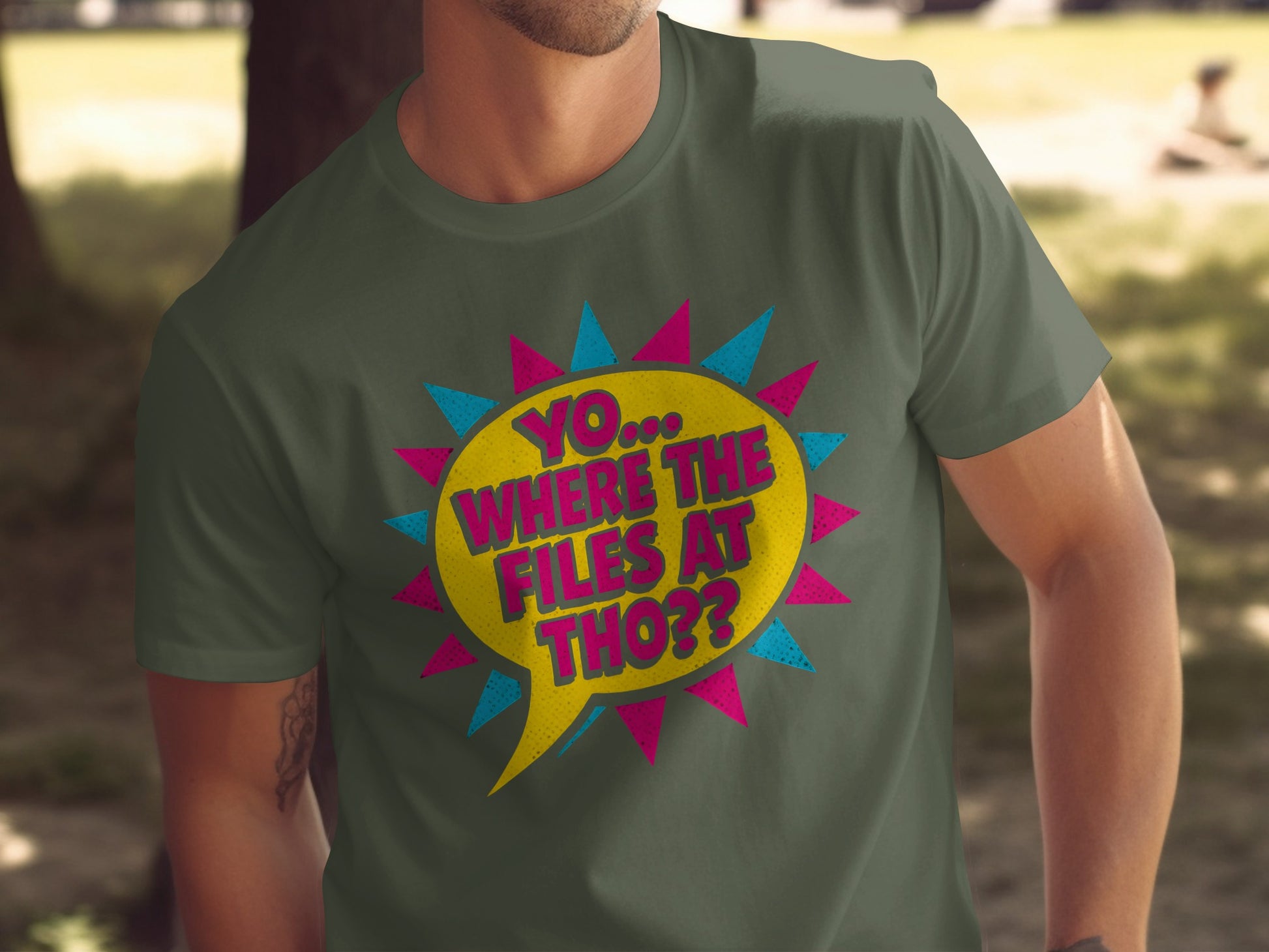 Yo Where The Files At Tho Graphic T-Shirt product