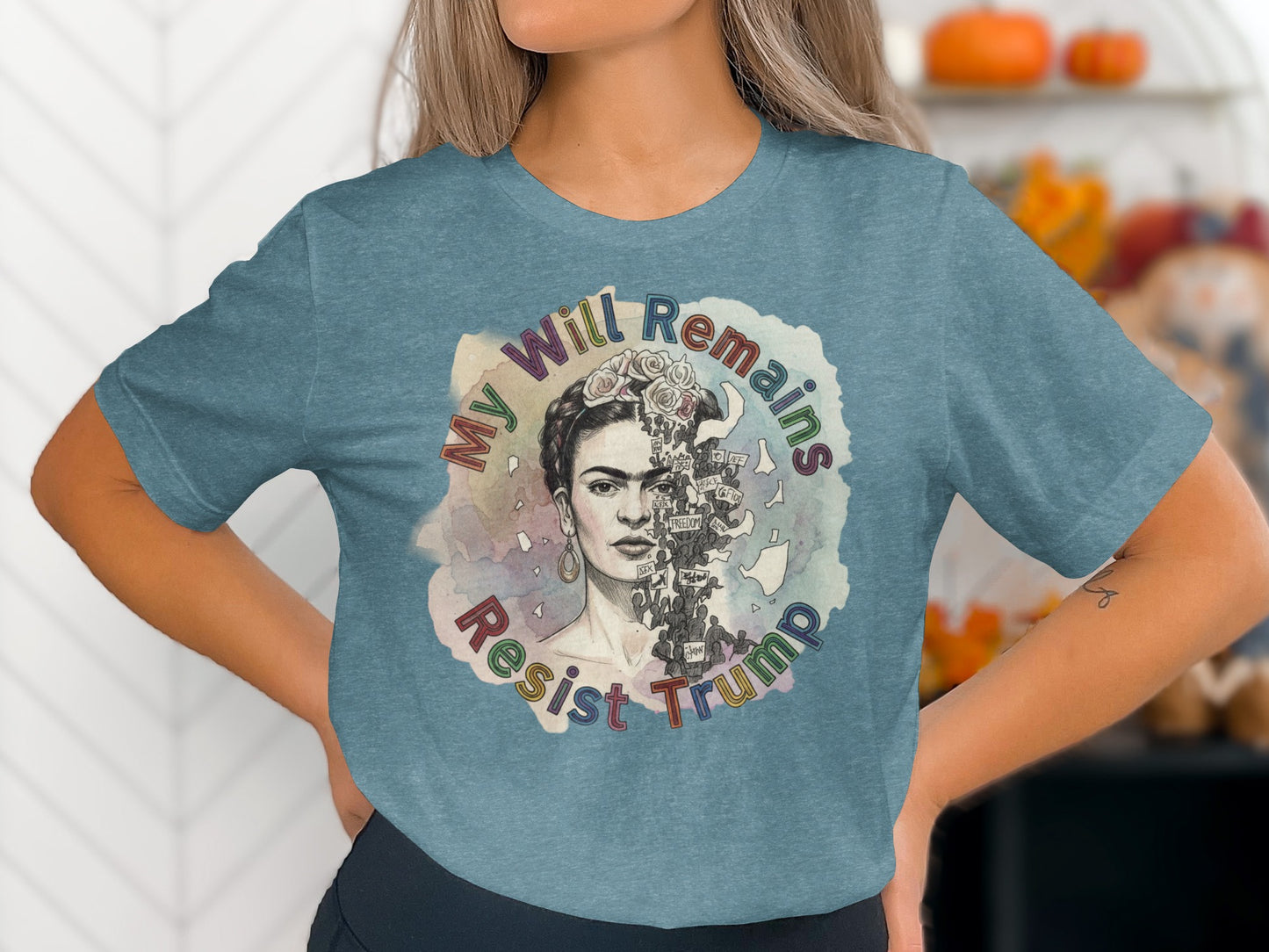 My Will Remains Resist Trump Graphic Tee product