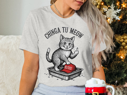Chinga Tu Meow Cat MAGA Hat Litter Box Funny product type