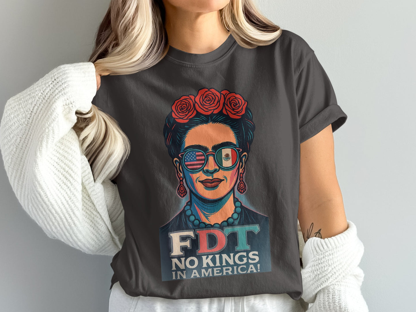 FDT No Kings In America Graphic Tee Shirt product
