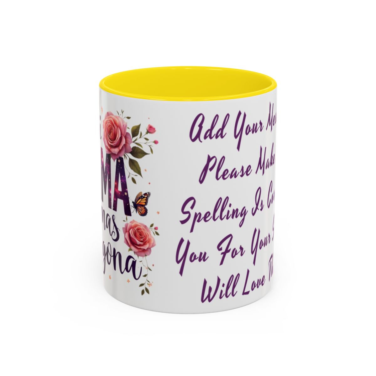 Custom Mother's Mug Cup Mom Gift. Personlized Coffee Cup For Mom, For Grandma