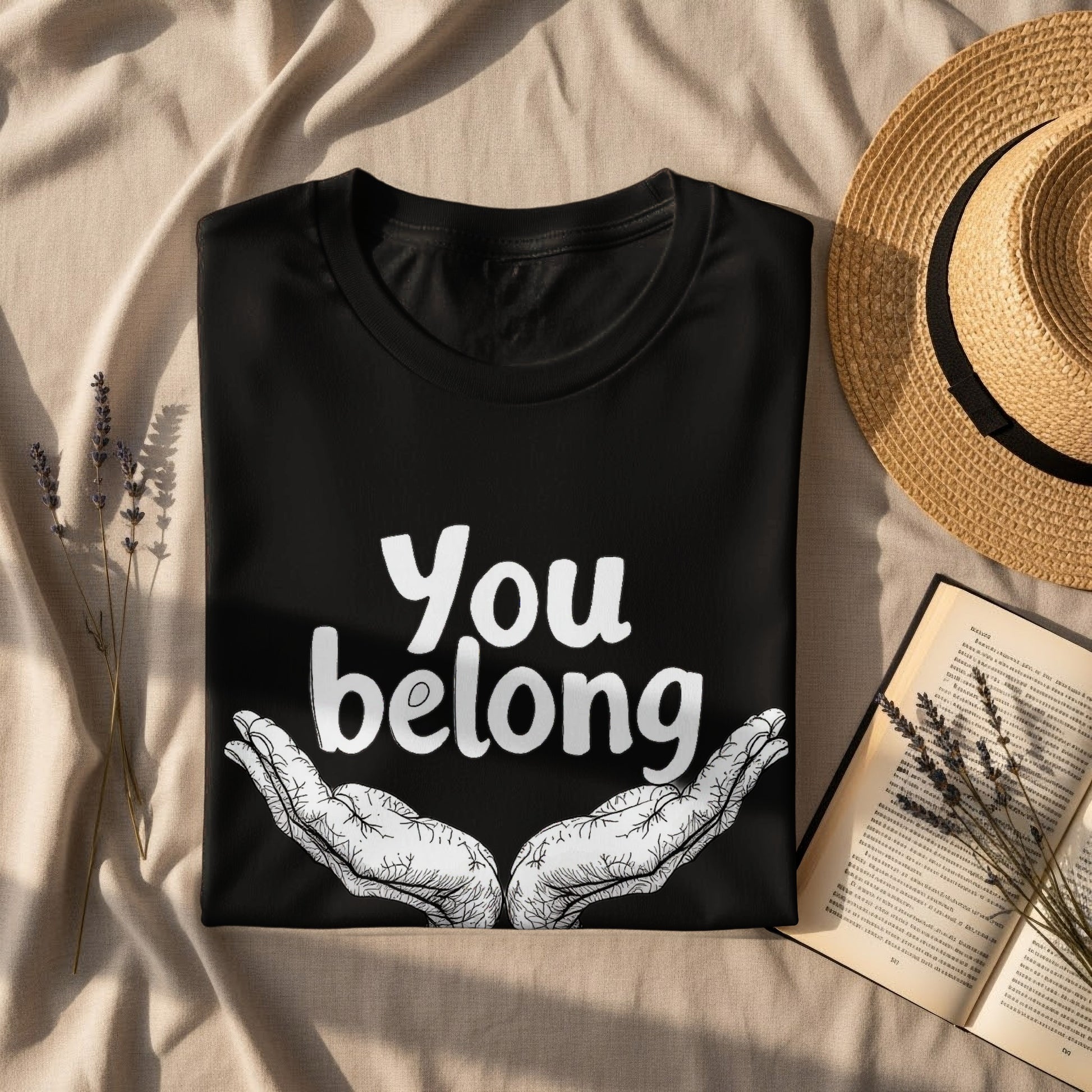 You Belong Graphic Tee Black Shirt product
