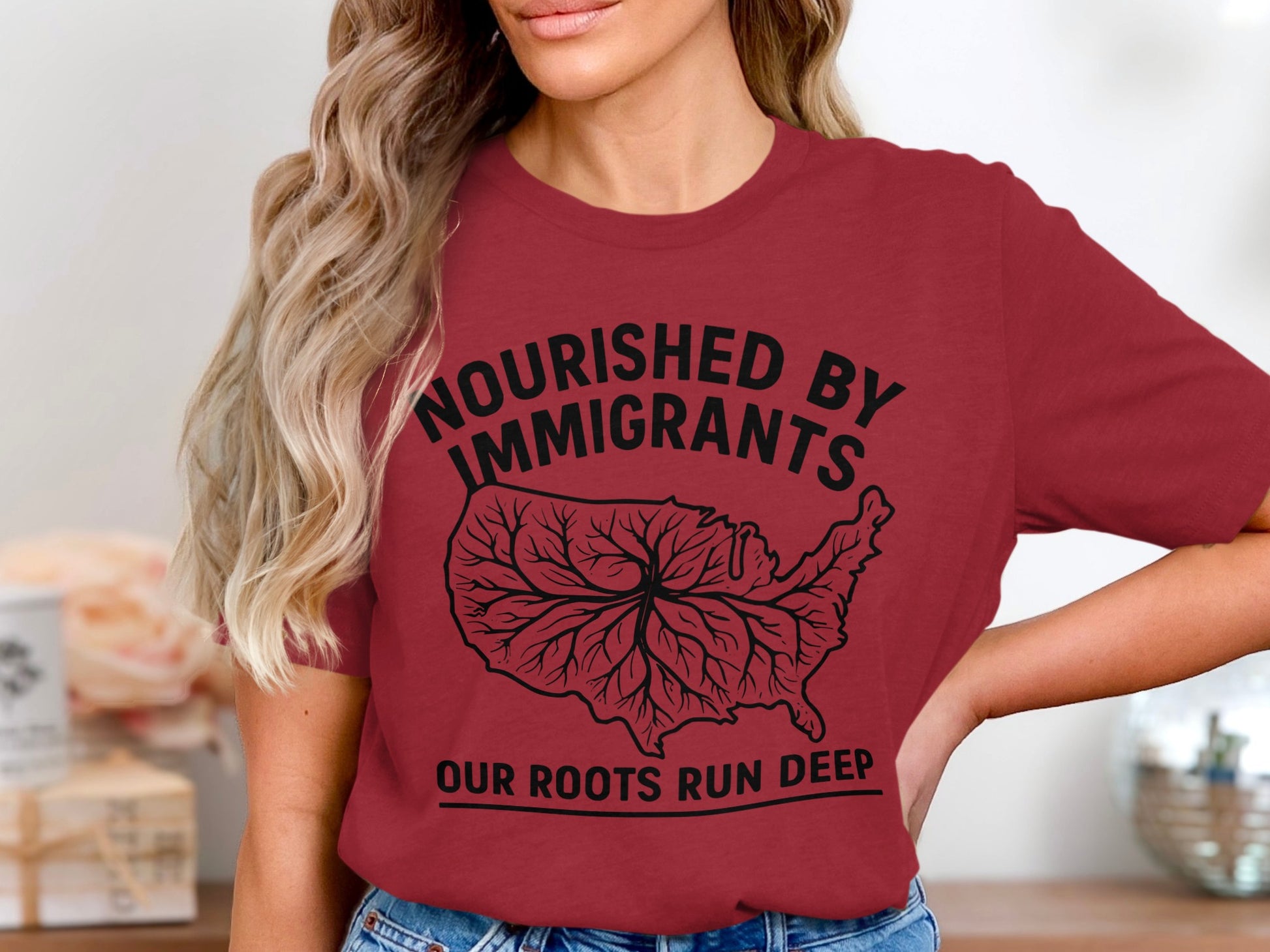 Nourished By Immigrants Our Roots Run Deep product type