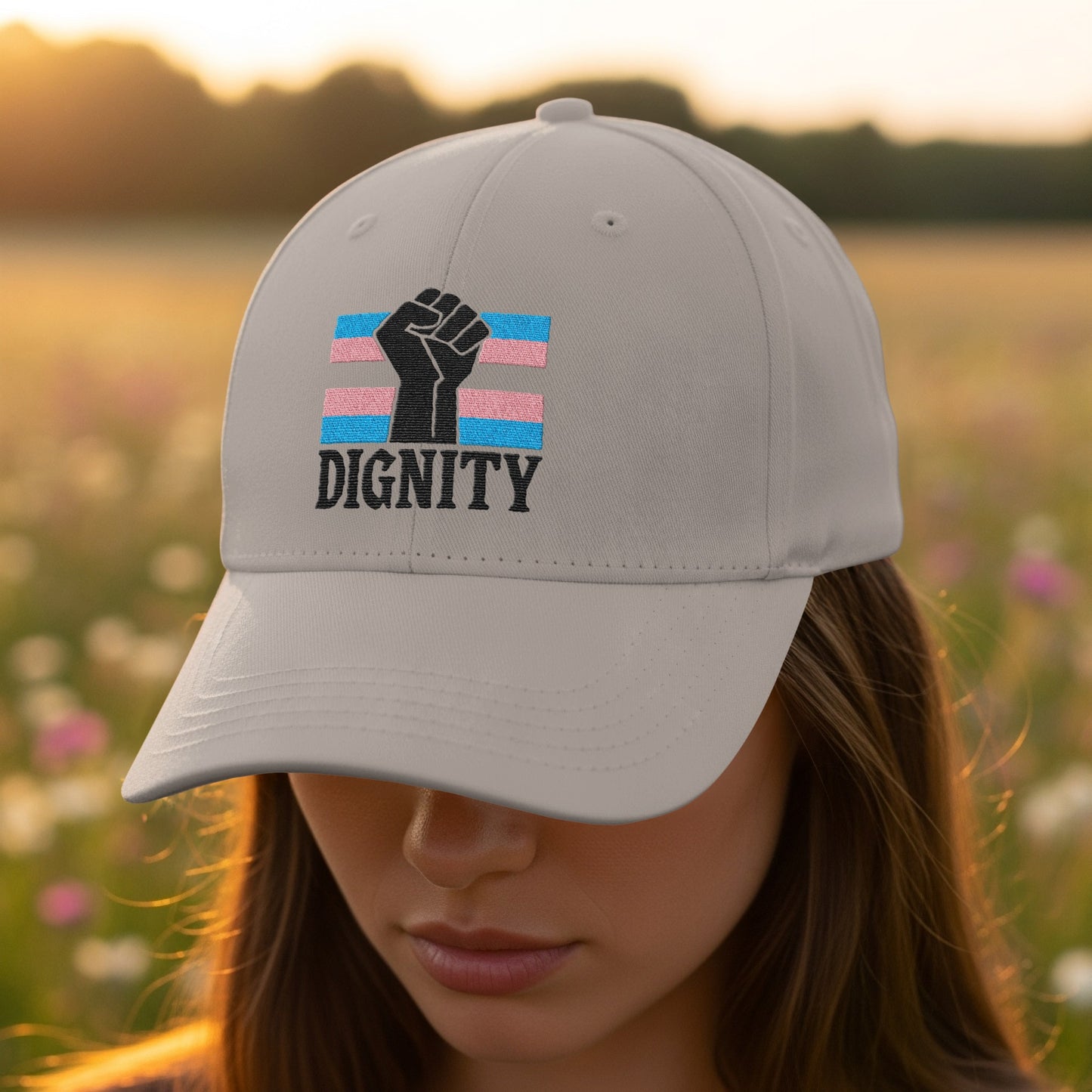 Dignity Graphic Embroidered Baseball Cap Headwear Product