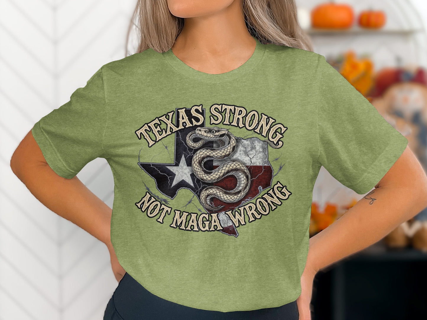 Texas Strong Not Maga Wrong Graphic T-shirt product type