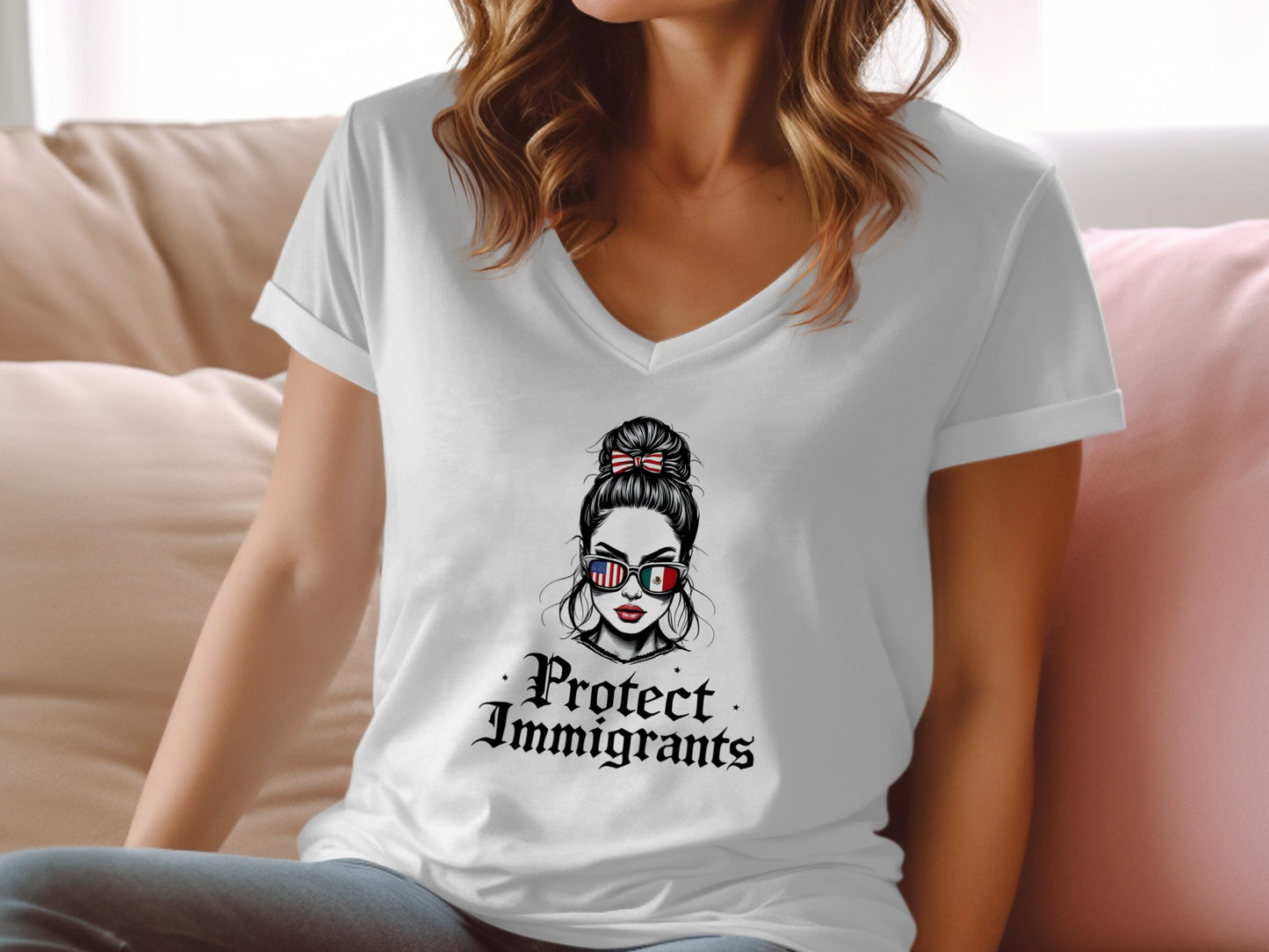 Protect Immigrants Graphic Printed T-shirt product