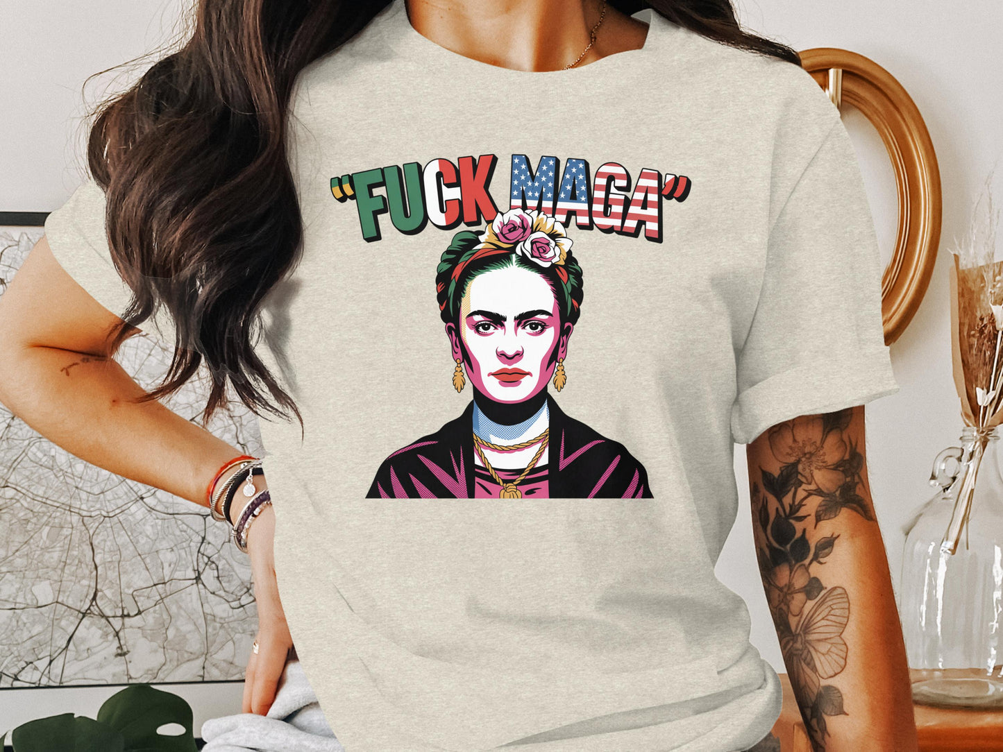 Bold Statement Frida Kahlo Graphic Tee shirt product