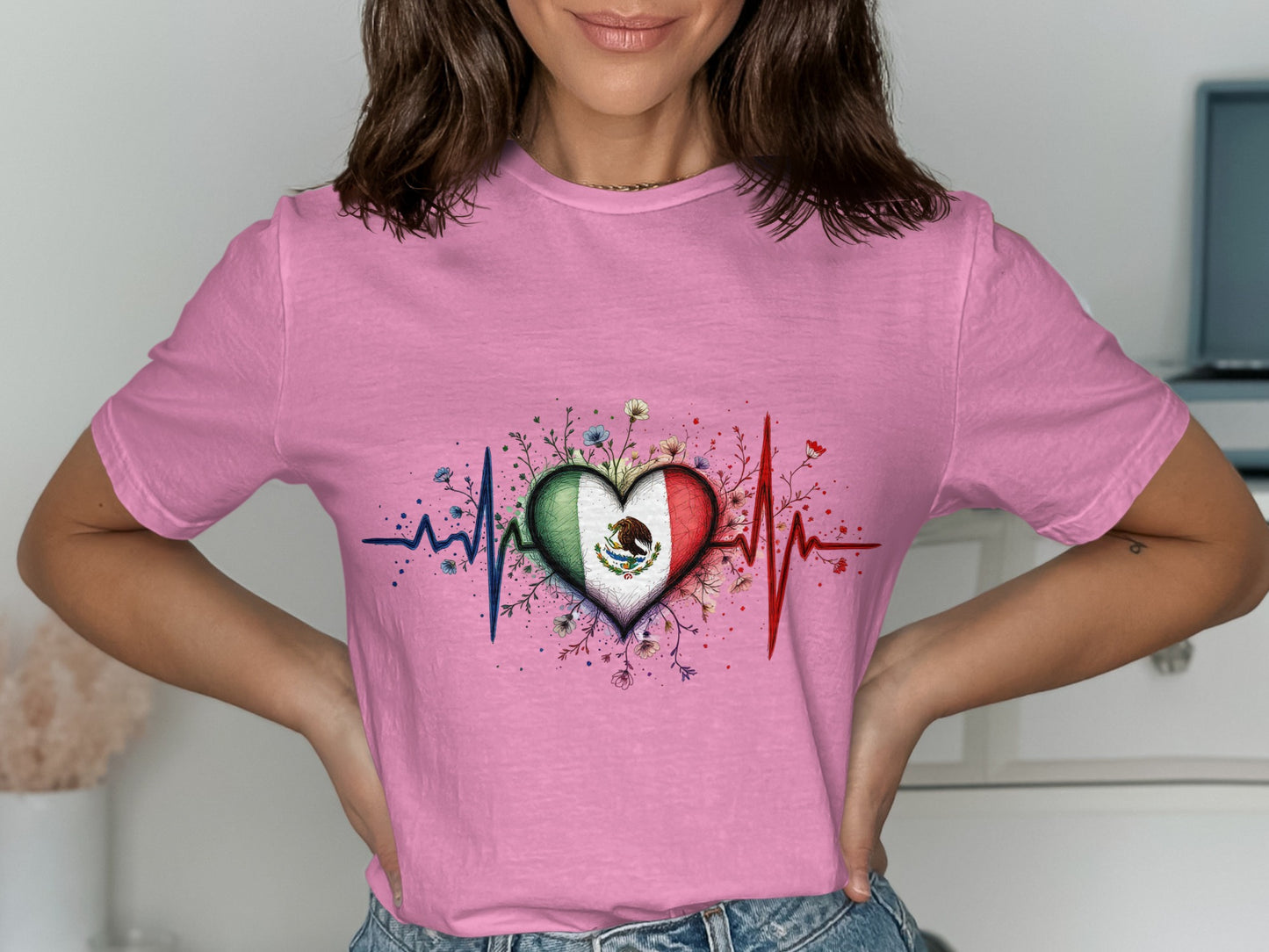 Mexican Heartbeat Graphic Tee for Women product type