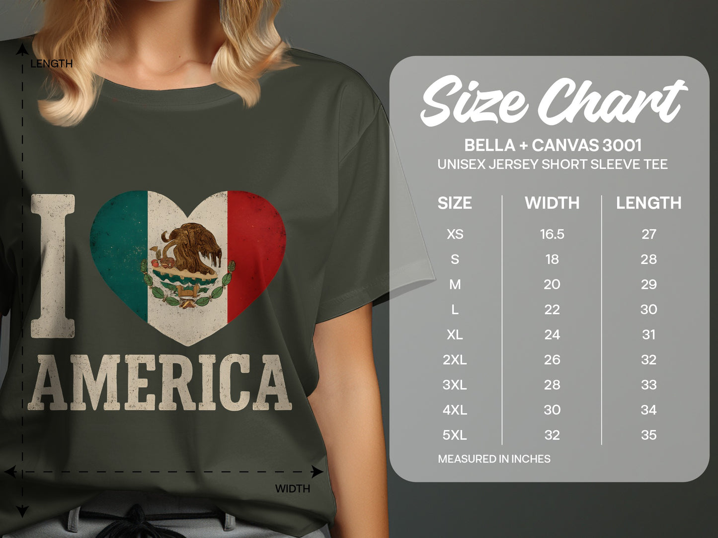 I Heart Mexico America Graphic Tee Shirt product type