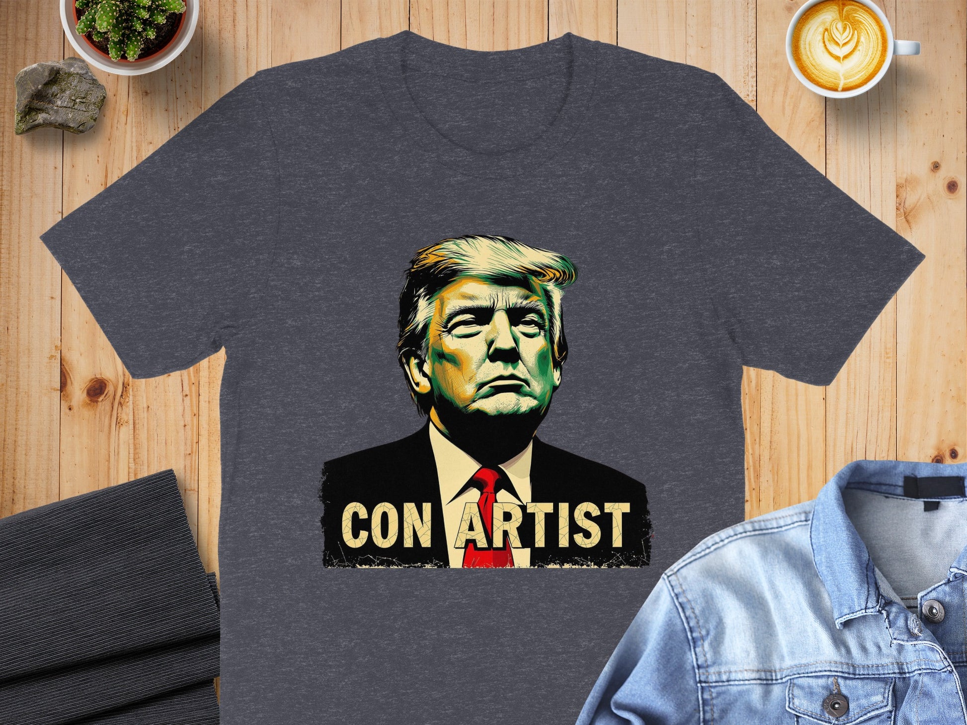 CON ARTIST Graphic Tee Shirt Trendy Fashion Product