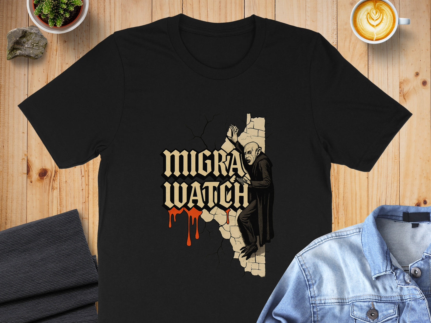 Migra Watch Graphic Vampire Themed T-shirt product
