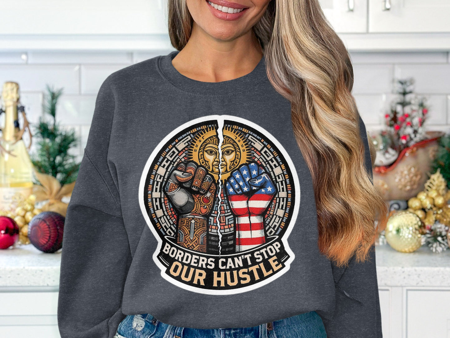 Borders Can't Stop Our Hustle Sweatshirt product