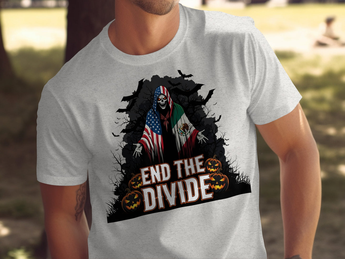 End The Divide Graphic Halloween T-shirt product type