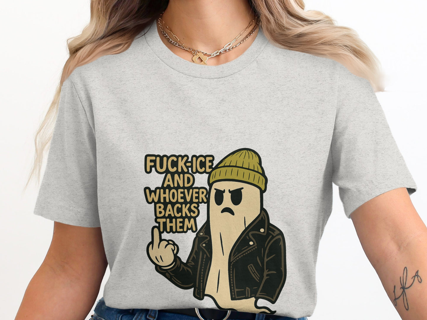 Edgy Graphic Tee with Bold Statement Shirt product type