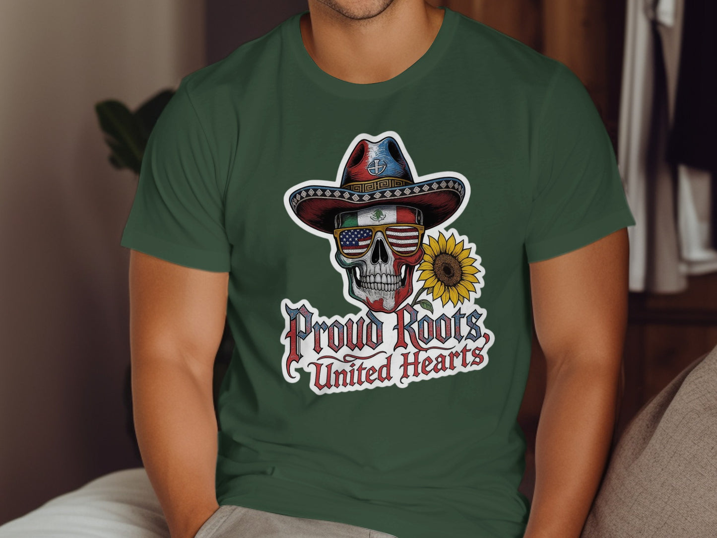 Proud Roots United Hearts Skull Graphic T-Shirt product