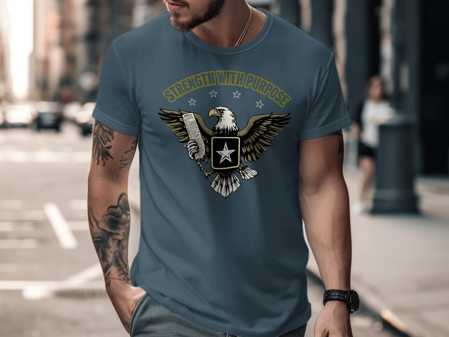 Strength With Purpose Eagle Graphic T-Shirt