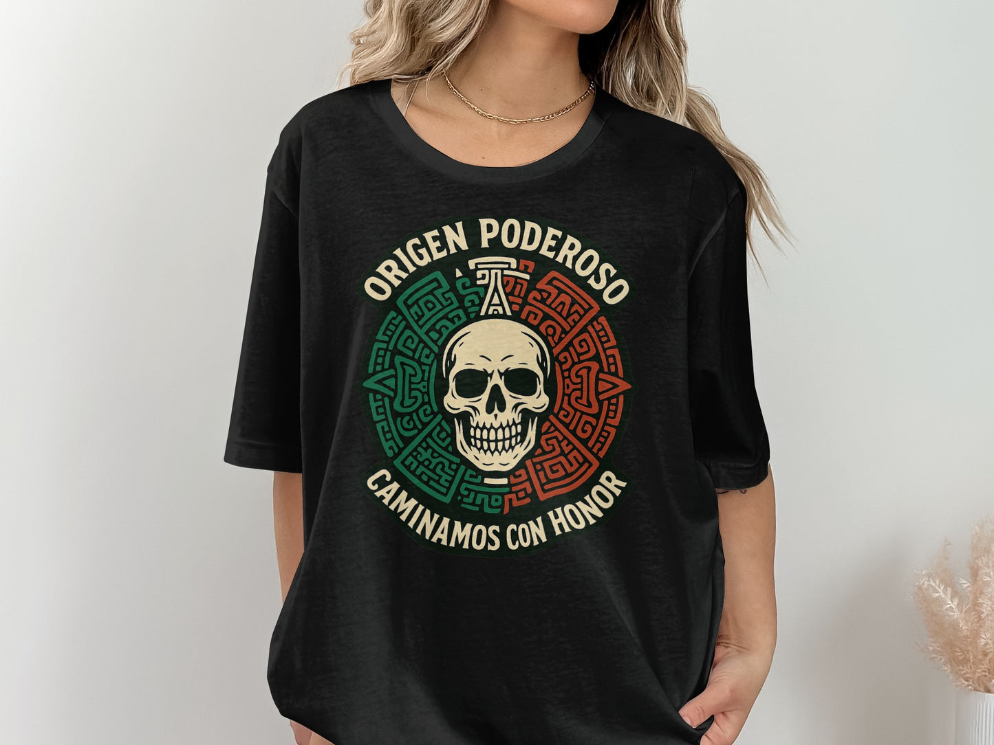 Origen Poderoso Caminamos con Honor Skull Shirt product type